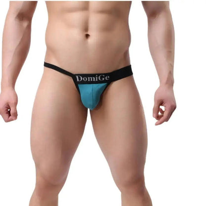 Men's Premium Comfort T-Back Thong with Adjustable Waistband and Signature Logo Male Underwear - His Inwear