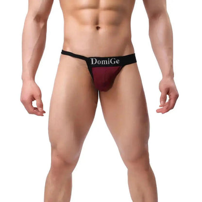 Men's Premium Comfort T-Back Thong with Adjustable Waistband and Signature Logo Male Underwear - His Inwear