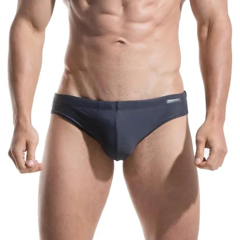 Men's Swim Briefs - Sexy Low Rise Quick Dry Swimwear with Convex Pad - His Inwear