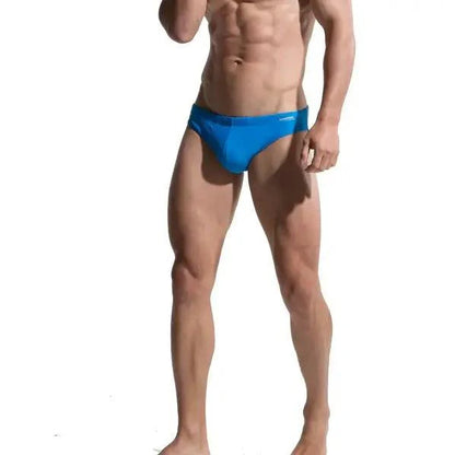 Men's Swim Briefs - Sexy Low Rise Quick Dry Swimwear with Convex Pad - His Inwear