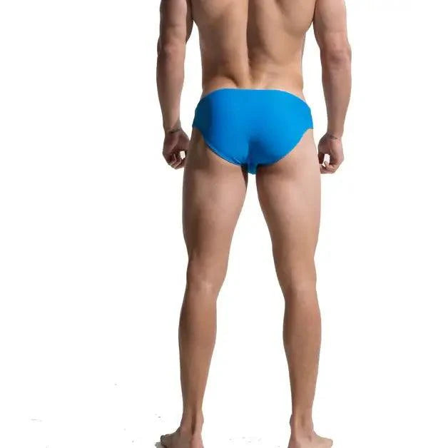 Men's Swim Briefs - Sexy Low Rise Quick Dry Swimwear with Convex Pad - His Inwear