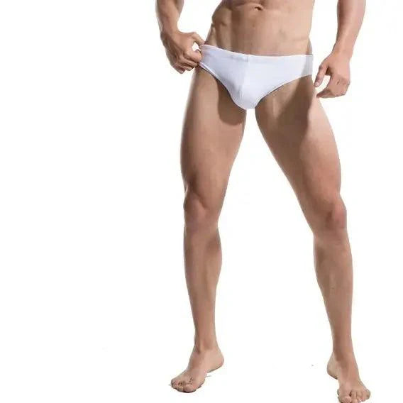 Men's Swim Briefs - Sexy Low Rise Quick Dry Swimwear with Convex Pad - His Inwear