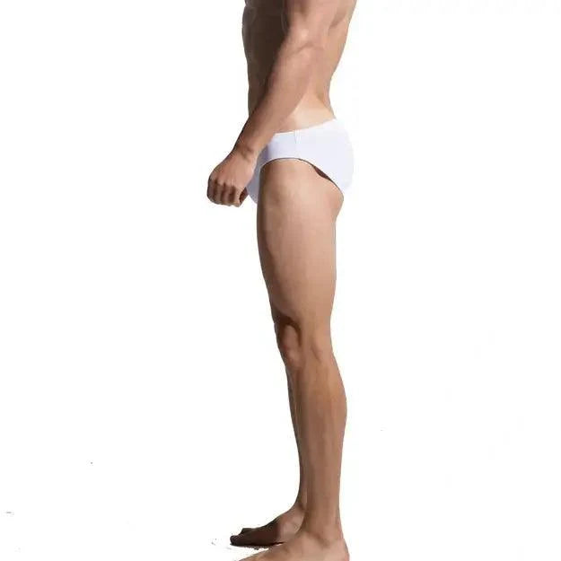 Men's Swim Briefs - Sexy Low Rise Quick Dry Swimwear with Convex Pad - His Inwear