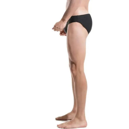 Men's Swim Briefs - Sexy Low Rise Quick Dry Swimwear with Convex Pad - His Inwear