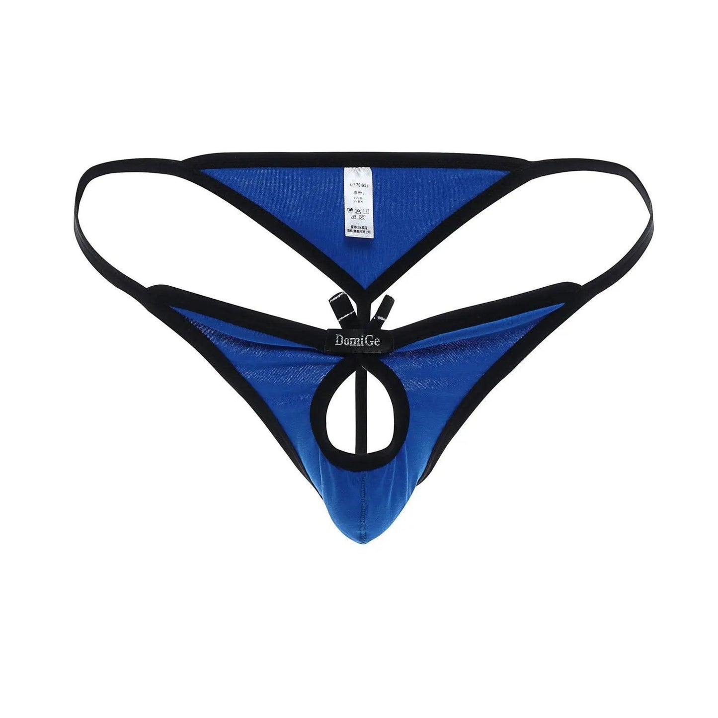 Men's Underwear with Cute Butterfly Design Thongs and Cotton Blend Fabric G-String - His Inwear