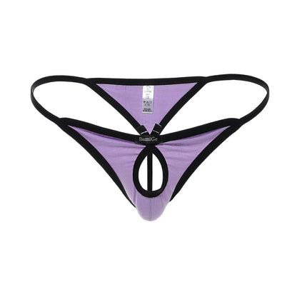 Men's Underwear with Cute Butterfly Design Thongs and Cotton Blend Fabric G-String - His Inwear