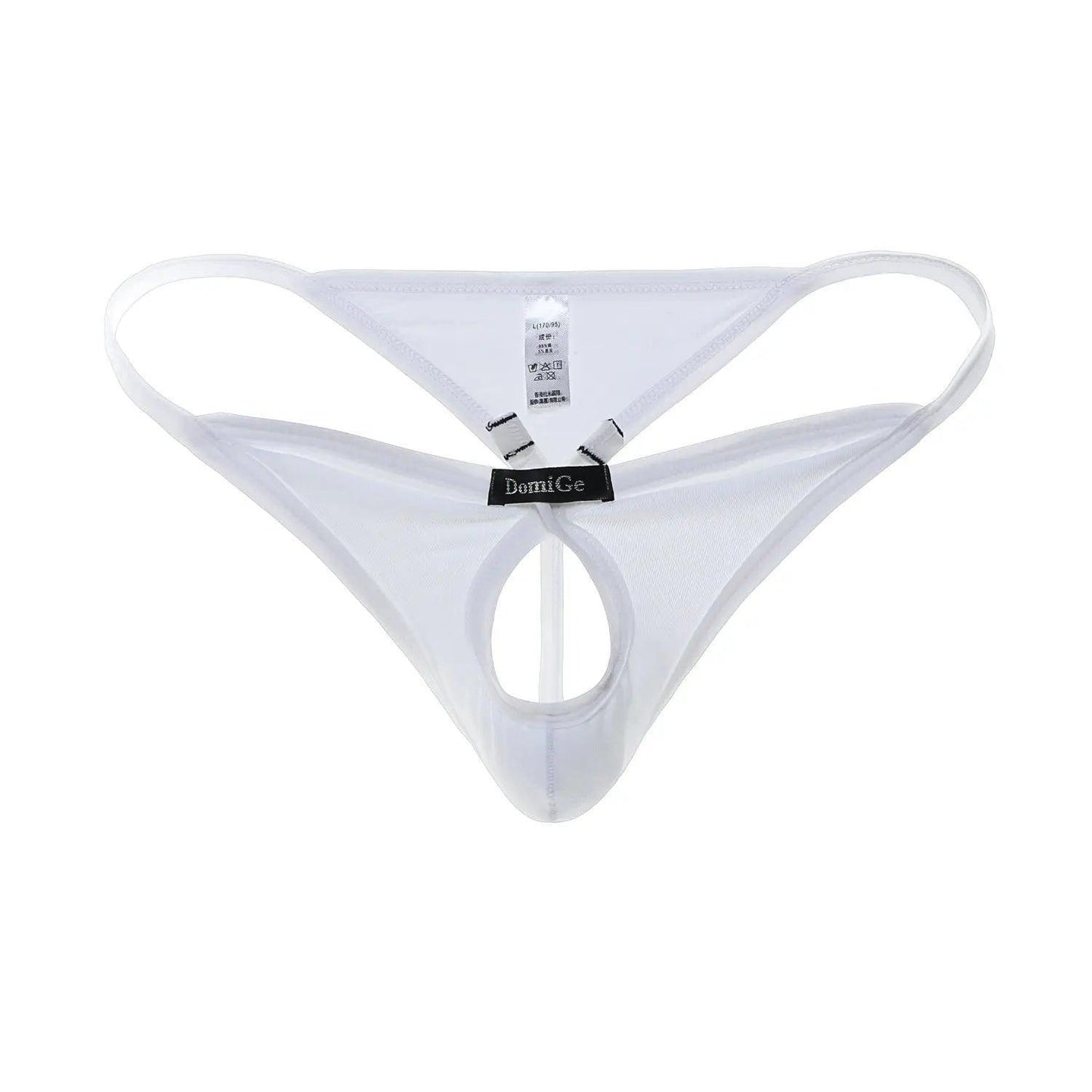 Men's Underwear with Cute Butterfly Design Thongs and Cotton Blend Fabric G-String - His Inwear