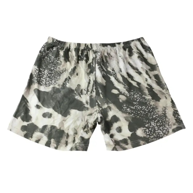 Back flat lay of comfortable men's boxer shorts for home wear