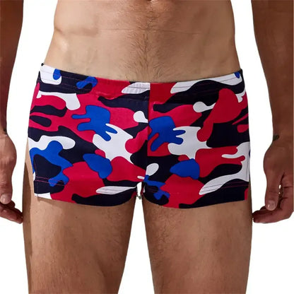 Seobean Men's Camouflage Boxer Shorts - Comfortable 100% Cotton Underwear for Men