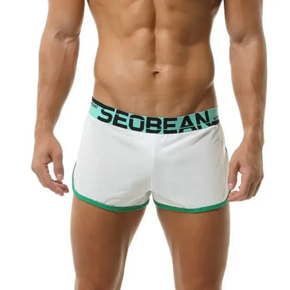 Seobean Men's Lounge Split Boxer Shorts - Comfortable and Stylish Underwear