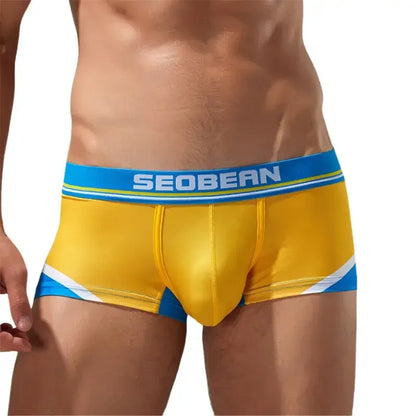 Seobean Men's Trunks - Low Rise Boxer Briefs with Pouch