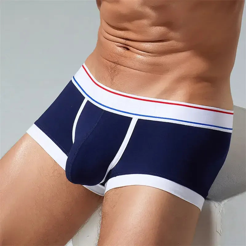 Seobean Men's Underwear with Pouch - Comfortable Low Rise Trunks in Candy Colors