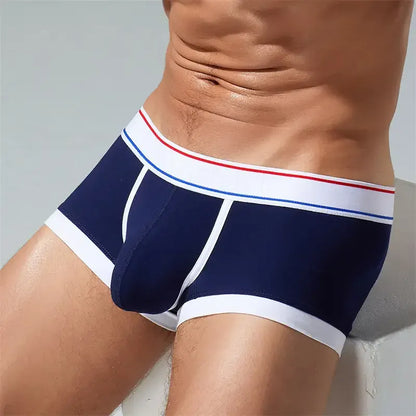 Seobean Men's Underwear with Pouch - Comfortable Low Rise Trunks in Candy Colors