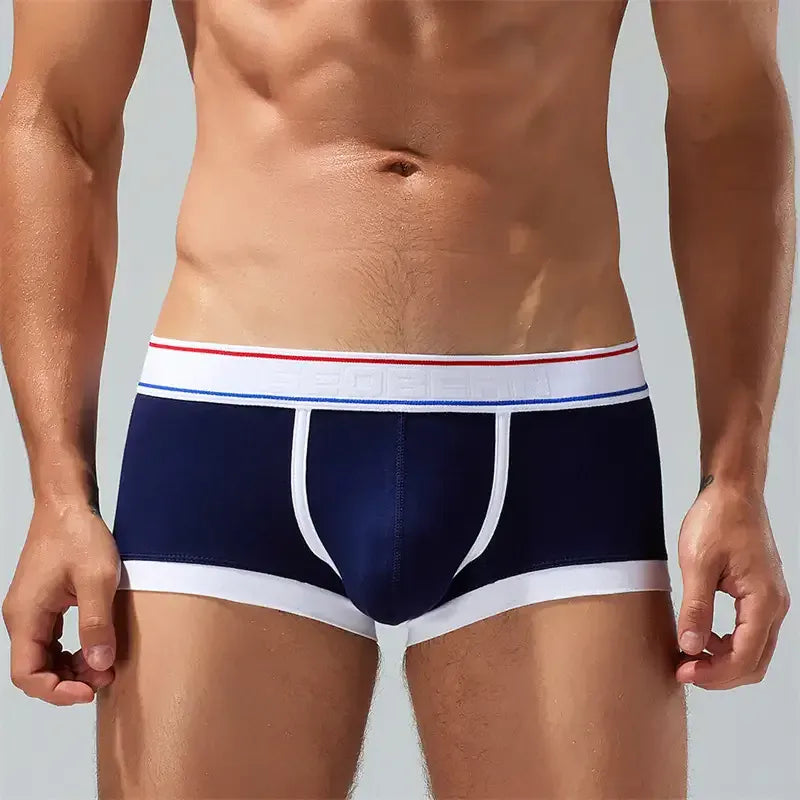 Seobean Men's Underwear with Pouch - Comfortable Low Rise Trunks in Candy Colors