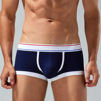 Seobean Men's Underwear with Pouch - Comfortable Low Rise Trunks in Candy Colors