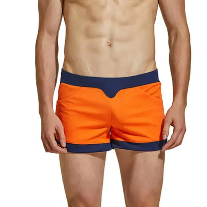 Seobean Seobean Curvy-Cut Men's Polyester Active Shorts - Stylish Multi-Pocket Design