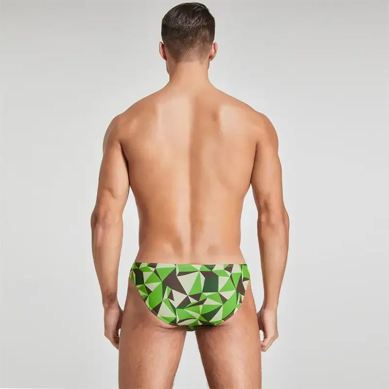 Seobean Seobean Men's Bikini Briefs - Sexy Low Rise Color Block Underwear