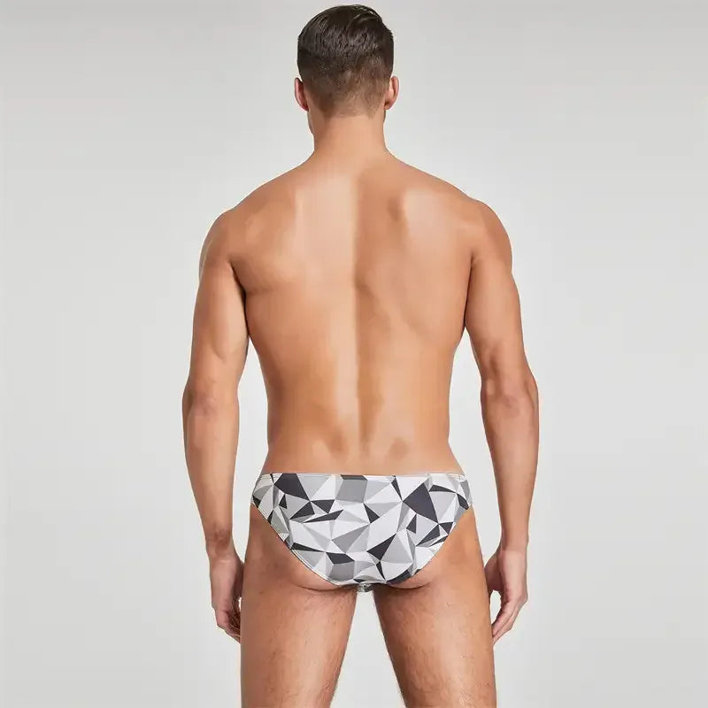 Seobean Seobean Men's Bikini Briefs - Sexy Low Rise Color Block Underwear