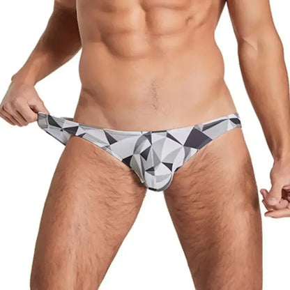 Seobean Seobean Men's Bikini Briefs - Sexy Low Rise Color Block Underwear