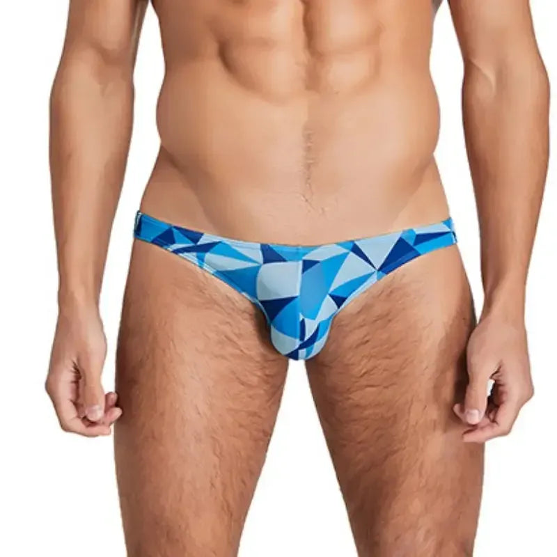 Seobean Seobean Men's Bikini Briefs - Sexy Low Rise Color Block Underwear