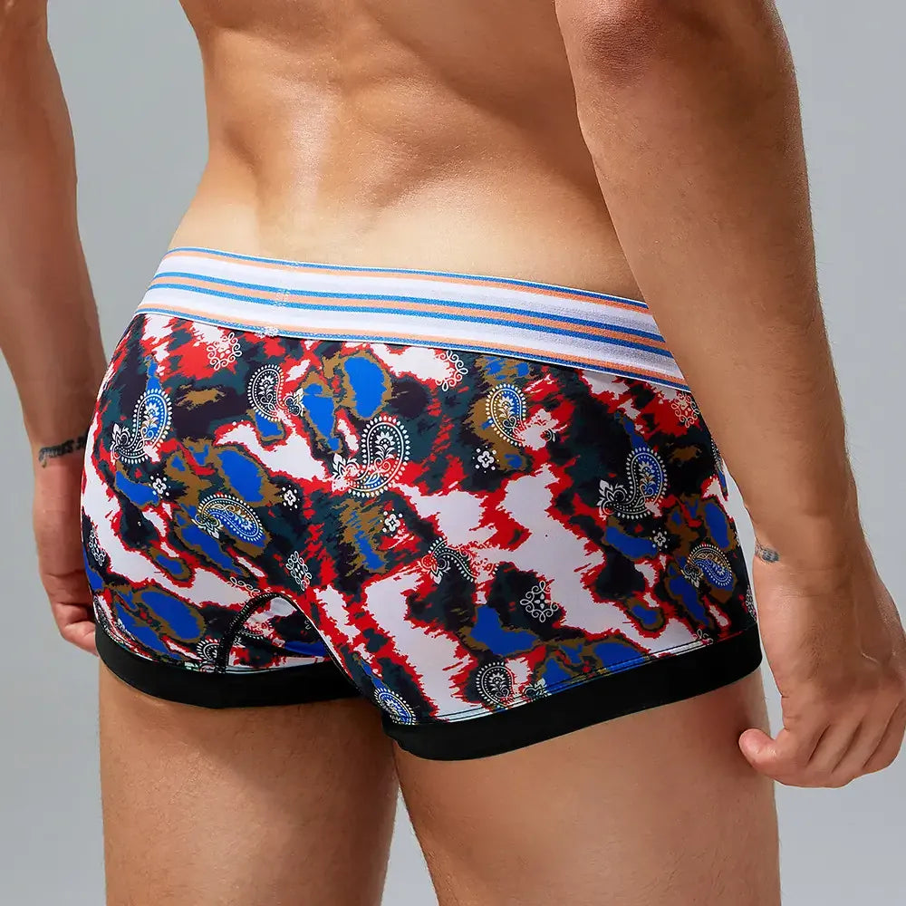 Seobean SEOBEAN Men's Camouflage Trunks - Low-Rise, Single-Layer Boxer Briefs