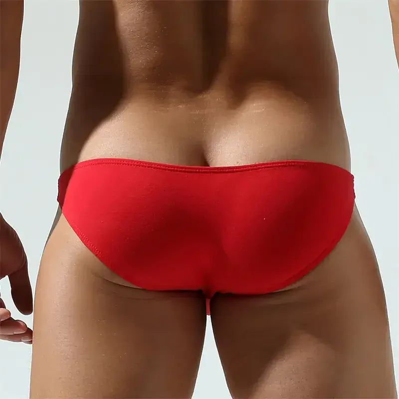 Seobean Seobean Men’s Chinese Dragon Design Red Briefs - Sexy Underwear