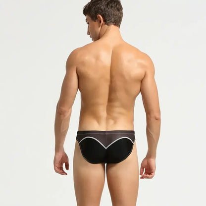 Seobean Seobean Men's Color Block Swim Briefs - Stylish and Sexy Swimwear for Men