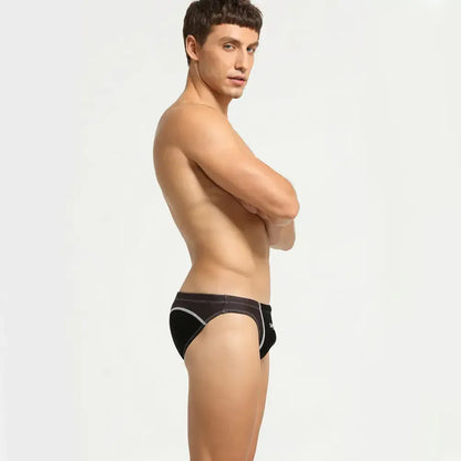 Seobean Seobean Men's Color Block Swim Briefs - Stylish and Sexy Swimwear for Men