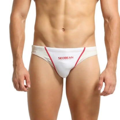 Seobean Seobean Men's Color Block Swim Briefs - Stylish and Sexy Swimwear for Men