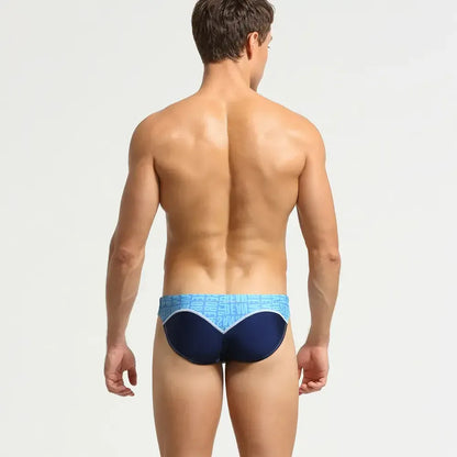 Seobean Seobean Men's Color Block Swim Briefs - Stylish and Sexy Swimwear for Men