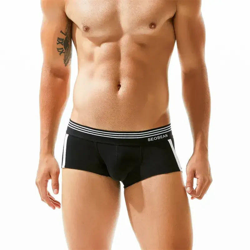 Seobean Seobean Men's Cotton Boxer Briefs - Comfortable & Stylish Underwear