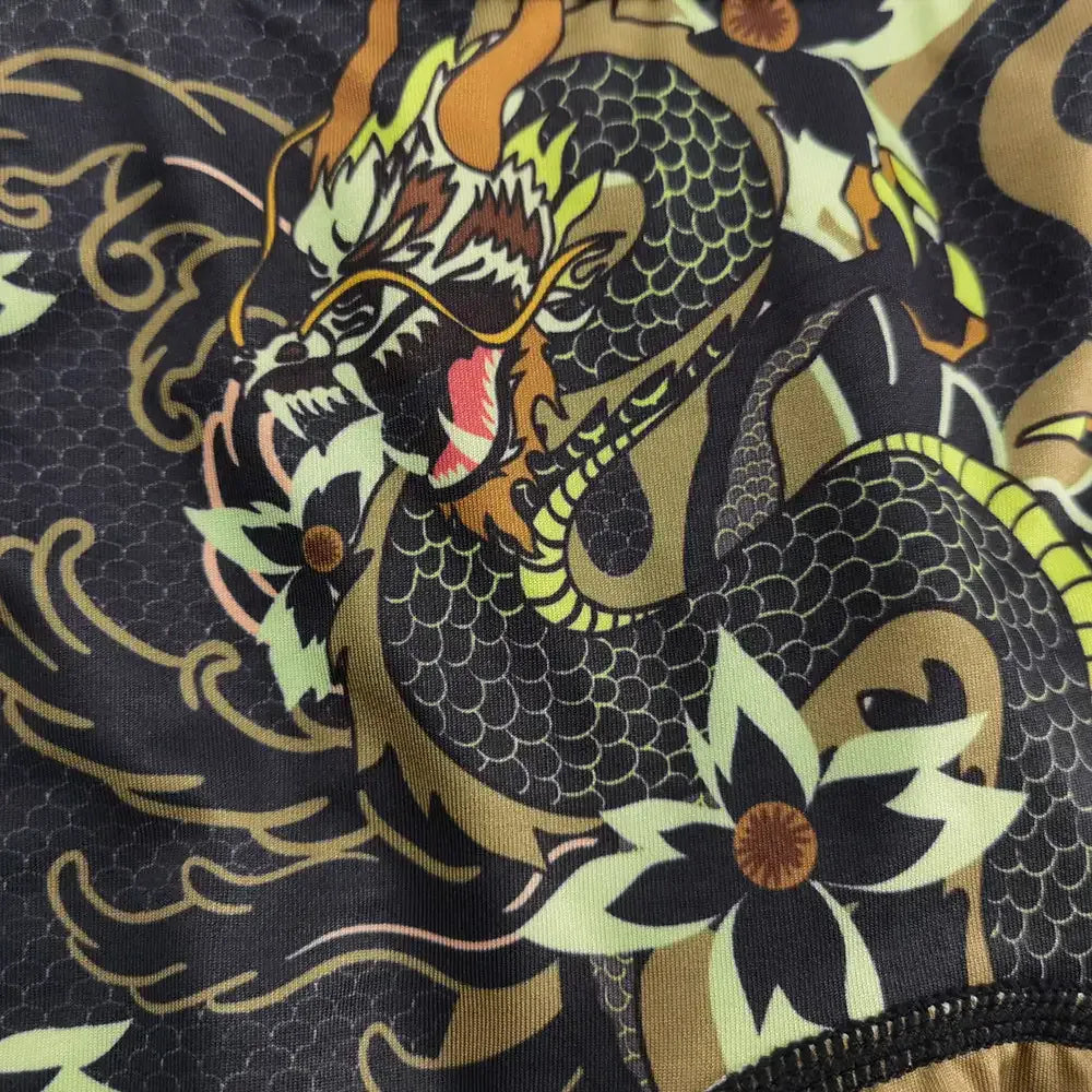 Seobean Seobean Men's Dragon Print Boxer Briefs - Low-Rise Pouch Underwear
