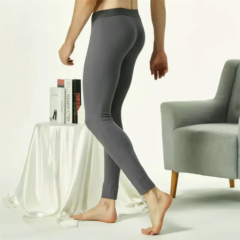 Seobean Seobean Men's Long John Thermal Underwear - Soft & Stretchy Winter Pants