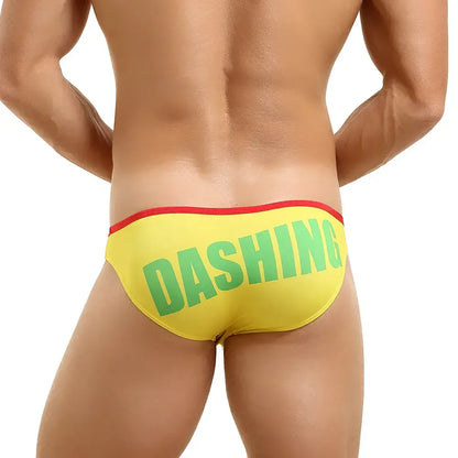 Seobean Seobean Men's Low-Rise Briefs - Sexy Digital Print Underwear
