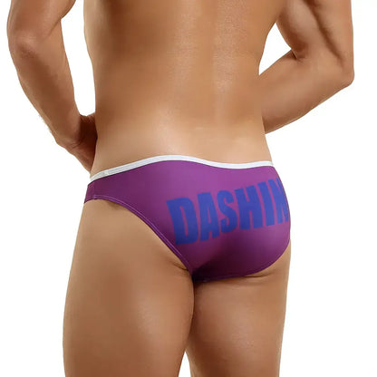 Seobean Seobean Men's Low-Rise Briefs - Sexy Digital Print Underwear