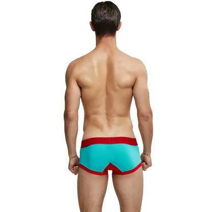 Seobean Seobean Men's Low-Rise Trunks Sexy Eye Print Cotton with Pouch