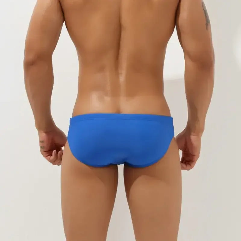 Seobean Seobean Men's Sexy Low Rise Hole Swim Bikini 00902