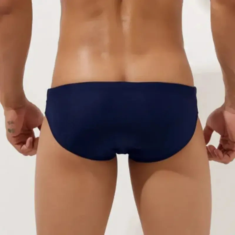 Seobean Seobean Men's Sexy Low Rise Hole Swim Bikini 00902