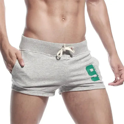 Seobean Seobean Men's Solid Boxer Shorts Three Pockets Casual Lounge Shorts