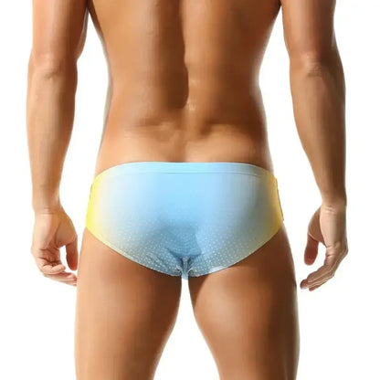 Seobean Seobean Men's Swim Briefs – Striped & Polka Dot, Athletic Contour Fit 250901