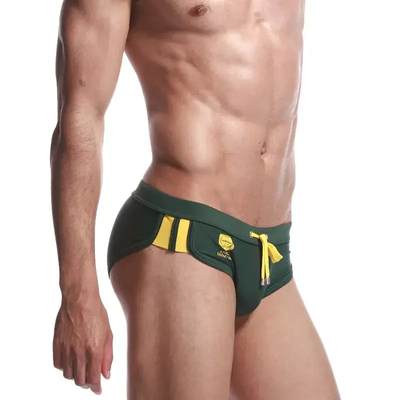 Seobean Seobean Men's Swim Briefs Trendy Indoor Swimwear