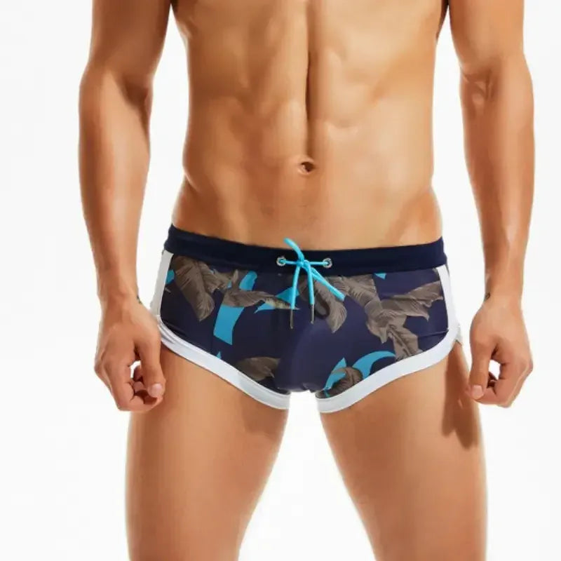 Seobean Seobean Men's Swimwear - Stylish Digital Print Swim Trunks
