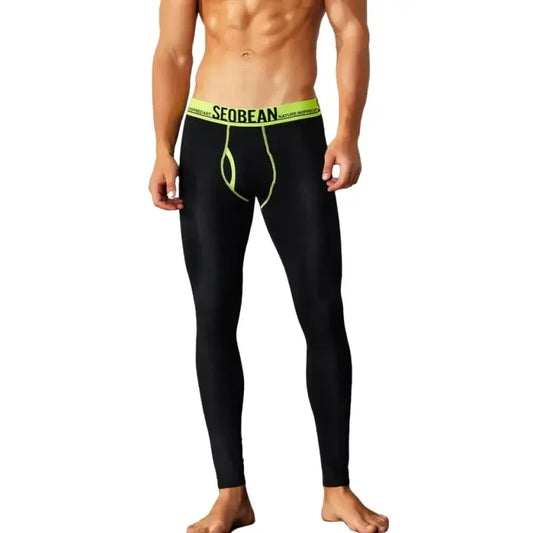 Seobean Seobean Men's Thermal Long Johns - Low Rise Cotton Spandex Underwear