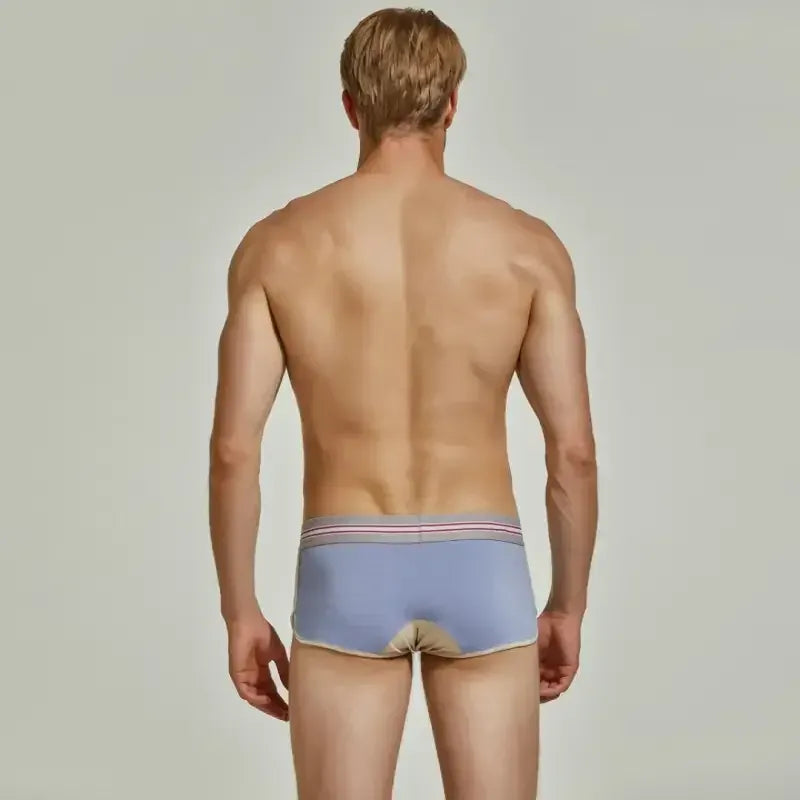 Seobean Seobean Men's Trunks – Retro Button Fly Boxer Briefs, Cotton Stretch, Sporty Fit 220207