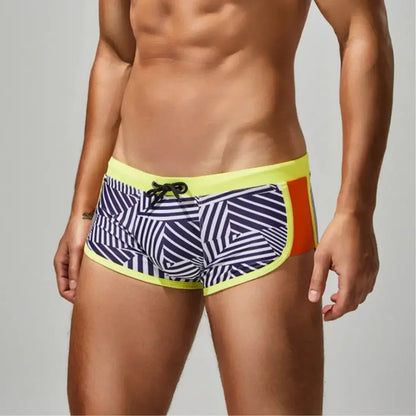 Seobean Seobean Multi Stripes Men's Swim Trunks 250801