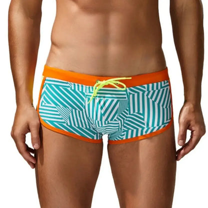 Seobean Seobean Multi Stripes Men's Swim Trunks 250801