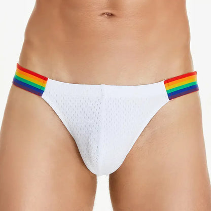 Seobean Seobean Rainbow Mesh Briefs for Men – Low Rise Nylon Underwear