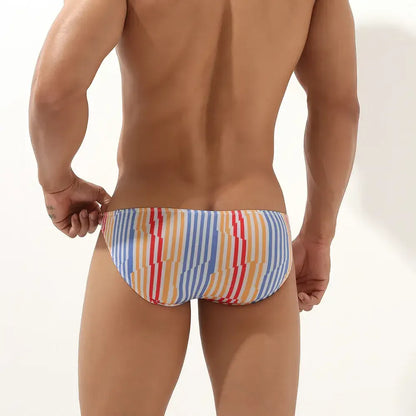 Seobean Seobean Sexy Low Rise Men's Briefs - Striped Print Underwear