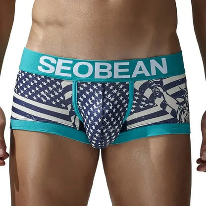 Seobean Seobean Statue of Liberty & Flag Boxer Briefs 250206