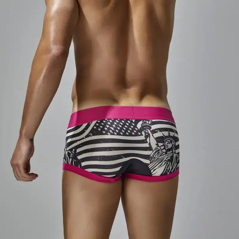 Seobean Seobean Statue of Liberty & Flag Boxer Briefs 250206